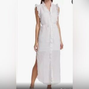 White sleeveless 100% cotton Frame dress
